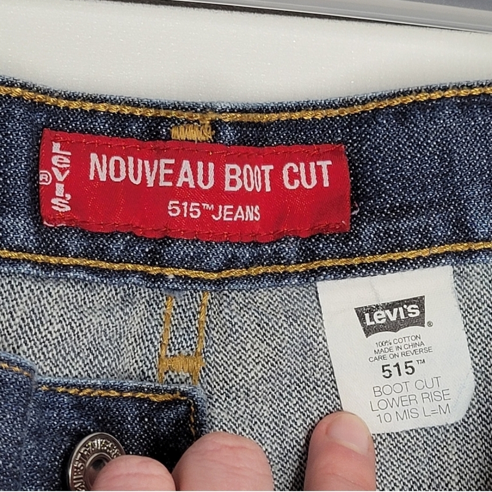 Levi's 515 Blue Boot Cut Lower Rise Jeans - Picture 4 of 5